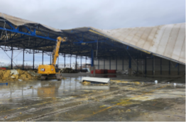 Vorbereitung Hallenbau